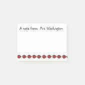 Lehrerschule Red Ladybug Post Es Notizen Geschenk (Vorderseite)