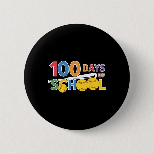 LehrerSchülerInnen lustige 100 Tage Schulsoftware Button (Vorderseite)