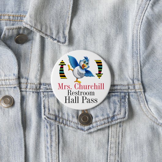 LehrerschulRestroom Pass Button (Beispiel)