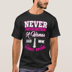 Lehrerspass unterschätzt niemals eine Frau mit ein T-Shirt