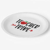 Lehrerstamm Apple and Arrow Pappteller (Schrägansicht)