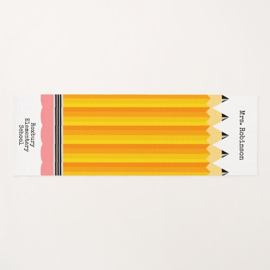 Lehrerstift mit Namen Yogamatte (Vorderseite (Horizontal))