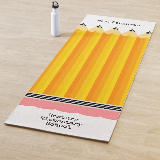 Lehrerstift mit Namen Yogamatte (Beispiel)