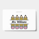 Lehrerstift zurück zur Schulbewertung Ausweis (Rückseite)