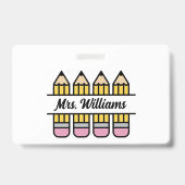 Lehrerstift zurück zur Schulbewertung Ausweis (Vorderseite)