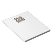 Lehrerstift zurück zur Schulbewertung Notizblock (angewinkelt)