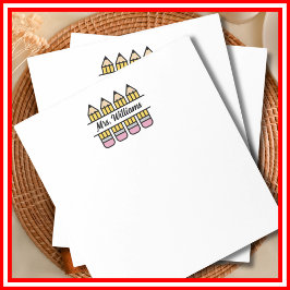 Lehrerstift zurück zur Schulbewertung Notizblock