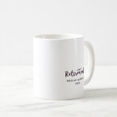 Lehrerstunden benutzerdefinierter Name Kaffeetasse (VorderseiteRechts)