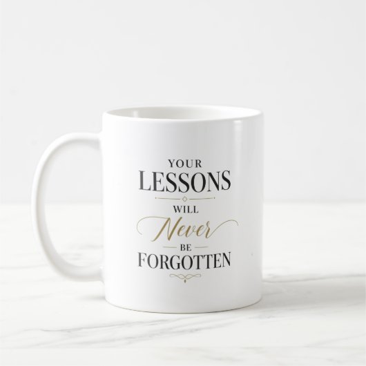 Lehrerstunden benutzerdefinierter Name Kaffeetasse (Links)