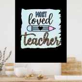 Lehrertag am liebsten Lehrer Poster (Küche)