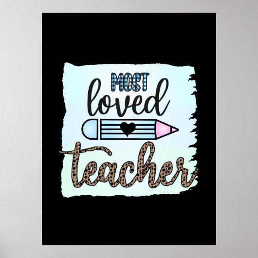 Lehrertag am liebsten Lehrer Poster (Vorne)