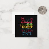 Lehrertag Der Einfluss eines guten Lehrers Mitteilungskarte (Vorderseite/Rückseite Beispiel)