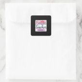 Lehrertag Gesegneter Lehrer Quadratischer Aufkleber (Tasche)