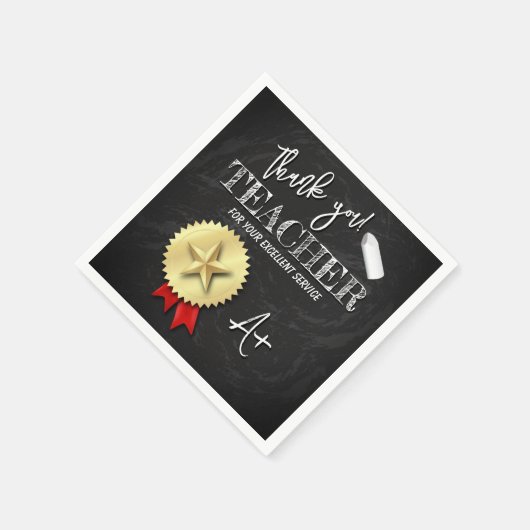 Lehrertag | Lehrerbewertung Serviette (Ecke)