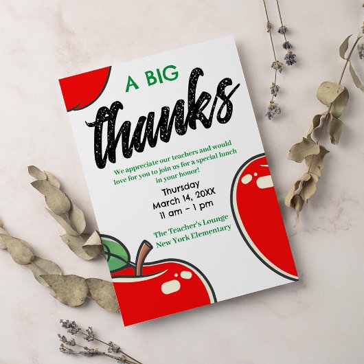 Lehrertag | Lehrerbewertung Vielen Dank Einladung