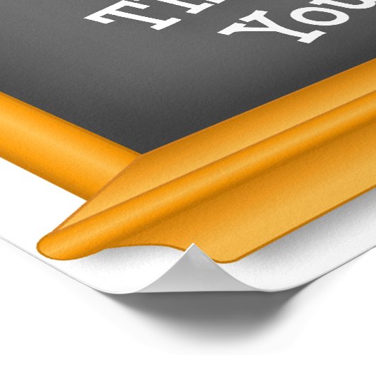 Lehrertag Poster, vielen Dank! Poster (Ecke)