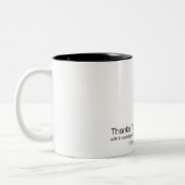 Lehrertagesgeschenk Zweifarbige Tasse (Links)