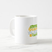 Lehrertagskaffee, weil Lehren schwer ist Kaffeetasse (Vorderseite Links)