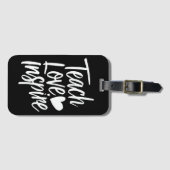 Lehrertagslehre Liebe Inspiriere Lehrerleben Gepäckanhänger (Vorderseite (Horizontal))