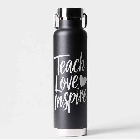 Lehrertagslehre Liebe Inspiriere Lehrerleben Trinkflasche (Vorne)
