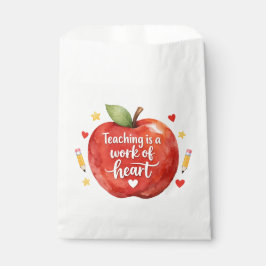 Lehrertaschen mit Herz - Lehrer Dankeschön-Tüten Geschenktütchen