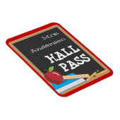 Lehrertools Blackboard & Apple Hall Pass Magnet (Rechte Seite)