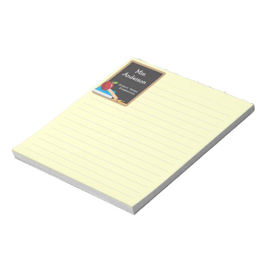Lehrertools Blackboard & Apple Notepad Notizblock (Rotiert)