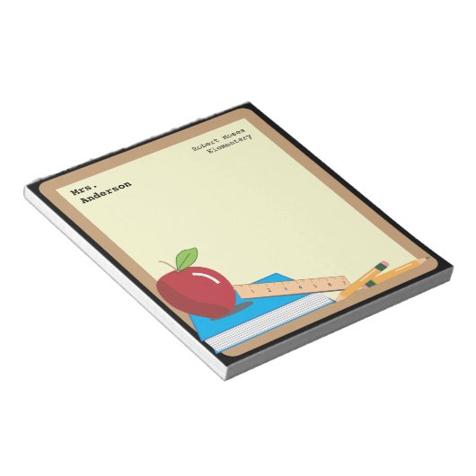 Lehrertools Blackboard & Apple Notepad Notizblock (angewinkelt)