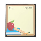 Lehrertools Blackboard & Apple Notepad Notizblock (Vorderseite)
