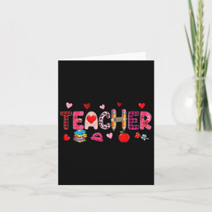Lehrertools Valentinstag Leopard Job Team Cut Karte