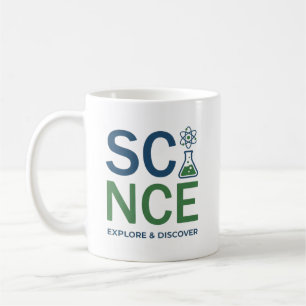 Lehrertypografie-Design für Naturwissenschaften Kaffeetasse
