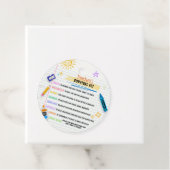 Lehrerüberlebenskit zurück zur Schulrunde Geschenkanhänger (Beispiel)