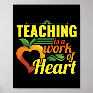 Lehrerunterricht ist ein Werk des Herzens Poster