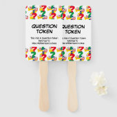 Lehrerunterricht Management FRAGTE eine Frage TOKE Fächer (Vorne und Hinten)