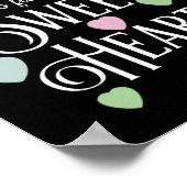 Lehrervalentinstag Cl voller Herzchen Poster (Ecke)