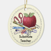 Lehrerverzierung Keramikornament (Links)