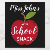 Lehrerwein Nach Schulessen Weinetikett (Einzelnes Label)