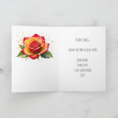 Lehrerwertgeschenk Wählen Sie Ihre Regenbogen-Rose Karte (Innenseite)