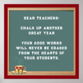 Lehrerwertschmuck Poster (Vorne)