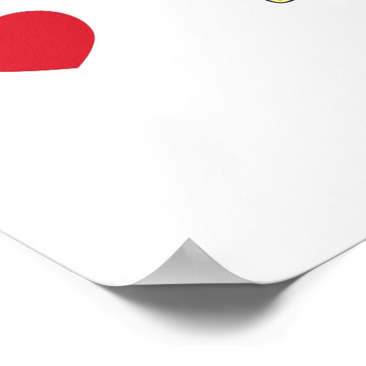 Lehrerwertungs-Wurm in Apple Add Name Poster (Ecke)