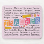 Lehrerwörter Mousepad (Vorne)