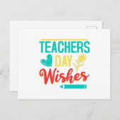 Lehrerwünsche Postkarte (Vorne/Hinten)