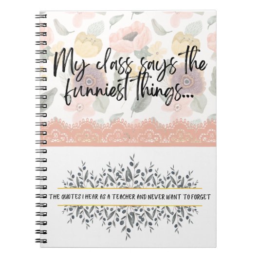 Lehrerzeitschrift zum Schreiben unvergesslicher Ku Notizblock (Vorderseite)