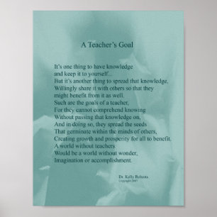 Lehrerziel Poster