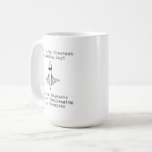 Lehrfreude: Schüler überwinden anspruchsvolle Math Kaffeetasse (Vorderseite Links)