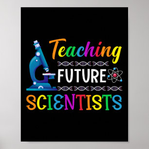 Lehrkraft für Naturwissenschaften unterrichtet zuk Poster