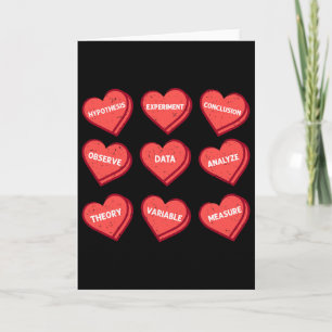 Lehrkraft Naturwissenschaften Valentinstag Herz Ch Karte
