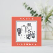 Lehrkräfte Ausbildung Uni Cartoon Karte (Stehend Vorderseite)