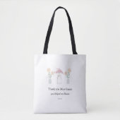 Lehrkräfte Danke Blühen Minimale Ästhetik Tasche (Vorderseite)