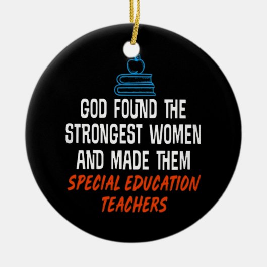 Lehrkräfte für besondere Bildung Keramik Ornament (Vorne)